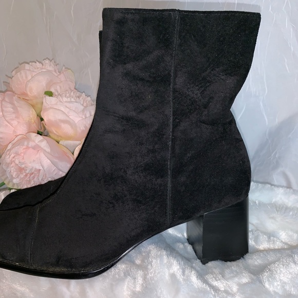 Classique square toe black boots - Picture 6 of 8